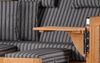 Strandkorb Komplettset - bene living - Ammersee Grande XL Teak - PE grau - Modell 500 - inkl. Liftersystem Bild 3