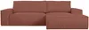 Vente-unique - AMELIA Sofa SamtStoff Puderrosa - B 167 cm x H 85 cm x L 267 cm Bild 2