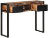 Konsolentisch, Beistelltisch, Konsole Mehrfarbig 100x35x75 cm Massivholz Altholz Bild 3