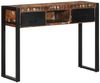 Konsolentisch, Beistelltisch, Konsole Mehrfarbig 100x35x75 cm Massivholz Altholz Bild 2
