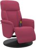 vidaXL Massagesessel mit Fußteil Weinrot Samt 356696 Bild 3