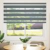 vidaXL Doppelrollo Dunkelgrau 155x150 cm Stoffbreite 150,9 cm Polyester 4014142 Bild 2