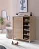 Schuhschrank WL5.713 Holz Sonoma 100x108x37,5 cm Ablage Hoch, Design Schuhstä... Bild 3