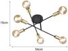 Design Deckenleuchte CROSS mehrflammig, Schwarz & Bronze Ø 56cm Bild 4