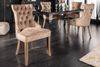 Edler Stuhl MODAN light-brown Samt mit Komfortgriff Landhaus Bild 2