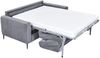 Schlafsofa Borkum, Stoff, Grau, 197 x 98 x 99 cm Bild 3