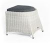 SunnySmart Fußhocker Para-Plus Aluminium mit Kunststoffgeflecht silber-grau Bild 5