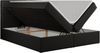 Boxspringbett, Doppelbett Matratze und Topper, Polsterbett - CENTOS - 120x200cm - Schwarz Kunstleder - H3 Bild 4