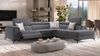 Sofanella Eckcouch LIVORNO Stoffsofa Wohnlandschaft Big Sofa in Hellgrau Bild 3