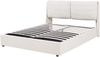 Polsterbett Lunner mit Bettkasten 140x200 cm Beige [en. casa] Bild 2