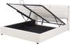 Polsterbett Lunner mit Bettkasten 140x200 cm Beige [en. casa] Bild 5
