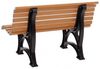PROREGAL® Gartenbank JAMAIKA aus Kunststoff Parkbank Sitzbank Garten Balkon Terrasse Bild 3
