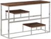 vidaXL Konsolentisch Silbern Edelstahl und Massivholz 350005 Bild 2