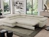 Mks Möbel 'Pedro L-Form' Ecksofa mit Schlaffunktion, verstellbaren Kopfstützen & Bettkasten, Beige, Velours, links Bild 5