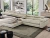 Mks Möbel 'Pedro L-Form' Ecksofa mit Schlaffunktion, verstellbaren Kopfstützen & Bettkasten, Beige, Velours, links Bild 4