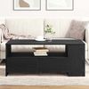vidaXL Couchtisch Schwarz Eichen-Optik 102 x 55 x 43,5 cm 862733 Bild 4