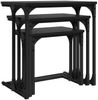 vidaXL Nesting Couchtisch 3 pcs Schwarz Eichen-Optik Holzwerkstoff 883533 Bild 5