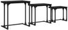 vidaXL Nesting Couchtisch 3 pcs Schwarz Eichen-Optik Holzwerkstoff 883533 Bild 2