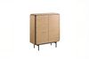 KAWOLA Highboard AVRIL 2 Türen Eiche braun 121 x 40 x 100 cm Bild 3