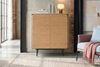 KAWOLA Highboard AVRIL 2 Türen Eiche braun 121 x 40 x 100 cm Bild 2