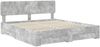 vidaXL Bettrahmen mit Kopfteil Beton Grau 200 x 200 cm Holzwerkstoff 3412335 Bild 4