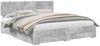 vidaXL Bettrahmen mit Kopfteil Beton Grau 200 x 200 cm Holzwerkstoff 3412335 Bild 2