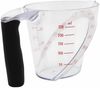 HIT Trading Messbecher MESSBECHER 250ml transparent aus Kunststoff mit Griff Skala 72, Messkanne Maßbecher Bild 2