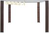 Gartenpavillon, Pavillon mit Dach Poly Rattan 300 x 300 x 220 cm Braun und Creme Bild 2