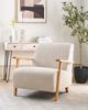 Sessel LESJA Stoff Helles Beige Bild 3