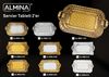 2er-Set Serviertabletts aus hochwertigem 18/10 Edelstahl – Funktionalität trifft auf Eleganz Motiv 1 Gold Bild 5