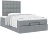 vidaXL Ottoman-Bett mit Matratze Hellgrau 120x190 cm Stoff 3313306 Bild 5