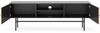 AX LIVING TV Bank schwarz Dinley – 155 cm Lowboard Eiche Modern Bild 3