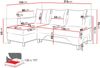 Ecksofa Tom, Seite: Links, Farbe: Suedine 4001 + Suedine 4001 + Suedine 1009 Bild 5