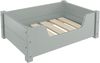 Gemütliches Tierbett für Katzen und Hunde 60x40 Kiefer grau V-30.32-G-60x40Rollrost inkl. Bild 3