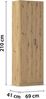 rauch Allrounder, Garderobenschrank, Mehrzweckschrank, 2-türig, mit 4 Einlegeböden, Farbe Eiche Artisan, BxHxT 69x210x41cm Bild 4
