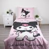 Kuromi Bettwäsche Set aus Baumwolle Bettdeckenbezug 140 × 200 cm mit 70 × 90 cm Kissenbezug Bild 2