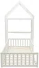 Vente-unique - VARLAINE Bett Holz, Platte Weiß - B 96,5 cm x H 187 cm x L 196,2 cm Bild 3