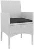 vidaXL 5-tlg. Garten-Essgruppe mit Auflagen Poly Rattan und Glas 3099746 Bild 3
