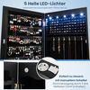 COSTWAY Schmuckschrank mit LED & Ganzkörperspiegel, für Tür und Wand Bild 3