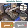 STILVORA Polsterbett 90x200 Einzelbett mit LED,Stauraumkopfteil,USB&TYPE-C,Ohne Matratze (Funktionsbett, 90x200cm, ohne Matratze), mit USB- und Typ-C-Anschlüssen, LED-Leuchten Bild 4