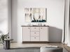 Selsey 'Vilavio' Sideboard 2-türig, 3 Schubladen, Kaschmir/Eicheoptik Dunkel, 138 cm Bild 2