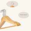 RSR Hangers Kleiderbügel Kinderbügel Kinder Kinderkleiderbügel Holz Natur 32 cm, (25-tlg) Bild 3