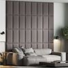 softwalls Kopfteil Wandkissen Velour - Kopfteil Bett - Polster, Dunkelgrau - 60x30, (1 St, 5 (sehr gut), Schalldämmend Bild 2