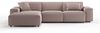 KAWOLA Sofa RANI Ecksofa Cord rosa Recamiere links 71 x 189 x 299 cm Bild 2