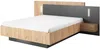Vente-unique - FRANCOLI Bett Holz, Platte GrauBeige - B 208,2 cm x H 102 cm x L 244,4 cm Bild 3