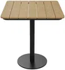 Vente-unique - LYLIOS Garden dining set Metall Schwarz - B 70 cm x H 75 cm x L 70 cm Bild 5