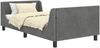 vidaXL Kinderbettgestell mit Kopfteil Dunkelgrau 90 x 190 cm Samt 42010878 Bild 2