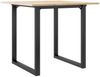vidaXL Esstisch O-Gestell 90x90x75cm Massivholz Kiefer und Stahl 3282674 Bild 2