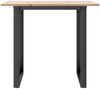 vidaXL Esstisch O-Gestell 90x90x75cm Massivholz Kiefer und Stahl 3282674 Bild 4