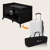 lionelo Baby-Reisebett Stefi, 120x60 cm Tragetasche Klappbaren Seiteneingang Bild 4